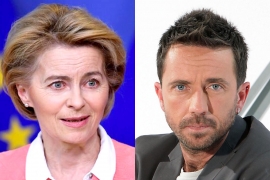 Sbotta Scanzi sui social contro il Presidente della UE Ursula von der Leyen